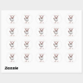 Sticker Rond Ceci Et Ça Avec Chat (Feuille)