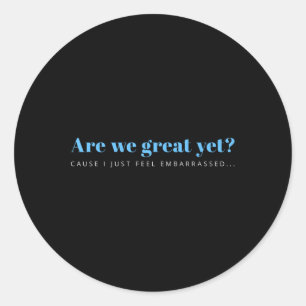 Sticker Rond Ceci N'est Pas Normal Anti-trump Conceptions Uni-a