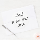 Sticker Rond Ceci n'est pas un (Enveloppe)