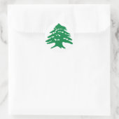Sticker Rond Cèdre vert Liban (Sac)