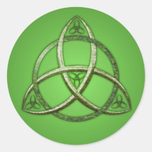 Sticker Rond Ceinture de trinité céleste verte