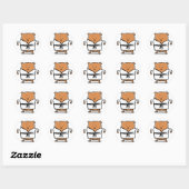 Sticker Rond ceinture noire (Feuille)