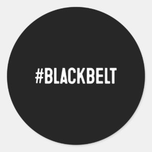 Sticker Rond Ceinture noire Taekwondo Karate
