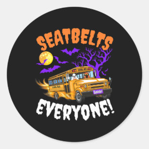 Sticker Rond Ceintures de sécurité Tout le monde Magic School B