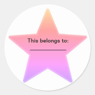 Sticker Rond Cela appartient à