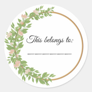 Sticker Rond Cela appartient à