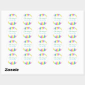 Sticker Rond Cela appartient à (Feuille)