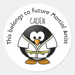 Sticker Rond Cela appartient au futur artiste martial