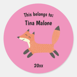 Sticker Rond Cela fait partie du retour à l'école en courant Fo