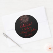 Sticker Rond Célébration! (Enveloppe)