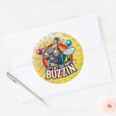 Sticker Rond Célébration bourdonnante (Enveloppe)