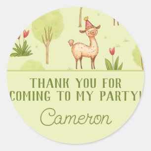 Sticker Rond Célébration d'anniversaire pour enfants en plein a