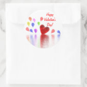 Sticker Rond Célébration de la Saint Valentin (Sac)