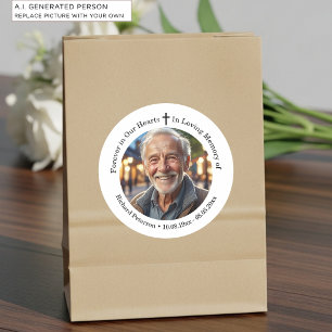 Sticker Rond Célébration de la vie 1 Photo spéciale 