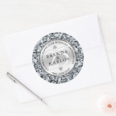 Sticker Rond célébration du 25e anniversaire du mariage (Enveloppe)