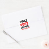Sticker Rond Célèbre Kony - Kony 2012 (Enveloppe)