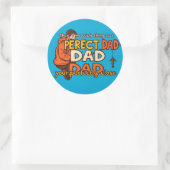 Sticker Rond Célébrer la paternité imparfaite (Sac)