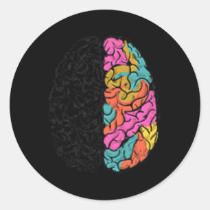 Sticker Rond Célébrer les esprits de toutes sortes Neurodiversi