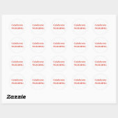 Sticker Rond Célébrer les soins infirmiers (Feuille)