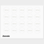 Sticker Rond Célébrer Sarah (Feuille)