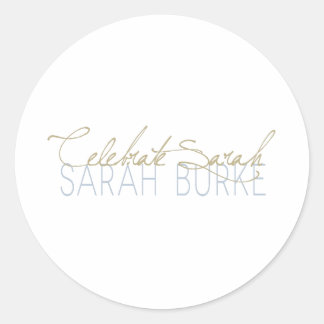 Sticker Rond Célébrer Sarah