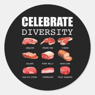 Sticker Rond Célébrez la diversité des types d'amateurs de stea