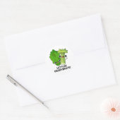 Sticker Rond Celerybrate de laitue Funny Veggie Pun (Enveloppe)