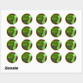 Sticker Rond Celerybrate tous les jours - Célery Pun (Feuille)