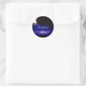 Sticker Rond Céleste étoile Arbre de nuit String Mariage de lum (Sac)