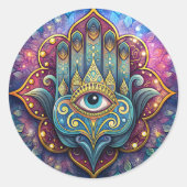 Sticker Rond Celestial Hamsa  (Devant)