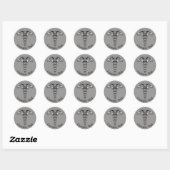 Sticker Rond Célite (Feuille)