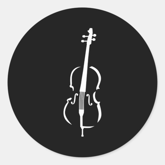 Sticker Rond Cello Instrut (Devant)