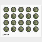 Sticker Rond Celtic Trinity Knot Et Clan MacDonald De Ranald (Feuille)
