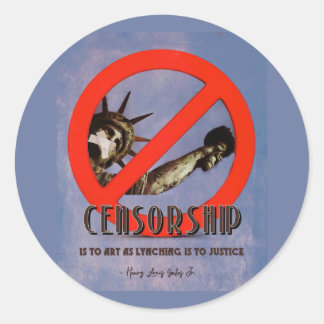 Sticker Rond Censure