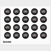 Sticker Rond Cent Jours Plus Tard 100E Jour D'École (Feuille)