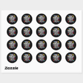 Sticker Rond Cent Jours Plus Tard 100E Jour D'Enseignant (Feuille)
