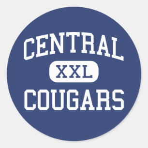 Sticker Rond Central Cougars Middle Greenwich Connecticut