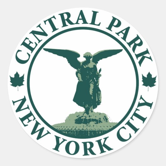Sticker Rond Central Park Angel (Devant)