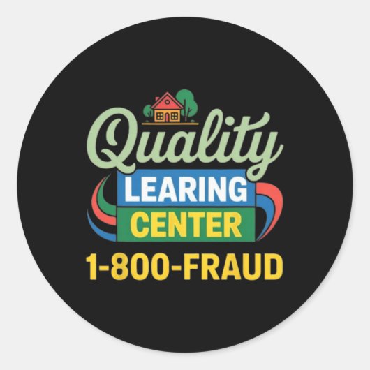 Sticker Rond Centre de formation de qualité pour enseignants dr (Devant)