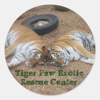 Sticker Rond Centre de Secourt externe Tiger Paw