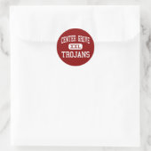 Sticker Rond Centre Grove - Trojans - High - Greenwood Indiana (Sac)