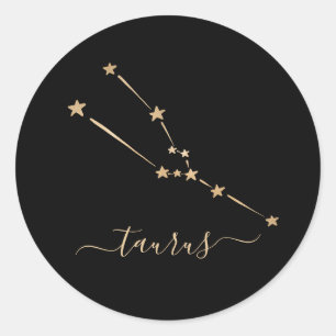 Sticker Rond Céramique Taurus Constellation