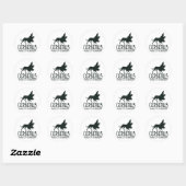 Sticker Rond Cerberus (Feuille)