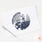 STICKER ROND CERCLE BLEU (Enveloppe)