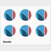 Sticker Rond cercle d'ailerons (Feuille)