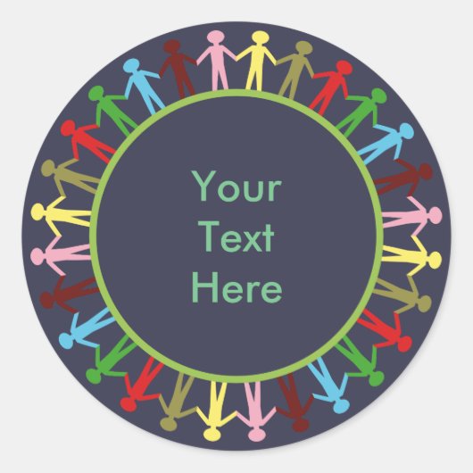 Sticker Rond Cercle d'amour (Devant)