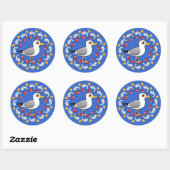 Sticker Rond Cercle d'amour (Feuille)