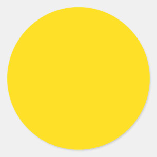 Sticker Rond Cercle de couleur jaune