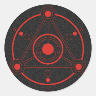 Sticker Rond cercle de culture IV éclaboussure noire