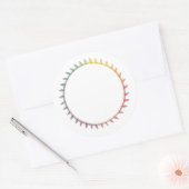 Sticker Rond Cercle de vie - Feuille (Enveloppe)